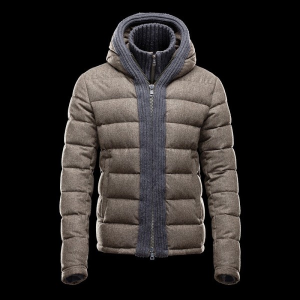 Moncler Slim Khaki Cap cerniera e Slash corta da uomo Cappotti uscita Moncler Slim Khaki Cap cerniera e Slash corta da uomo Cappotti uscita